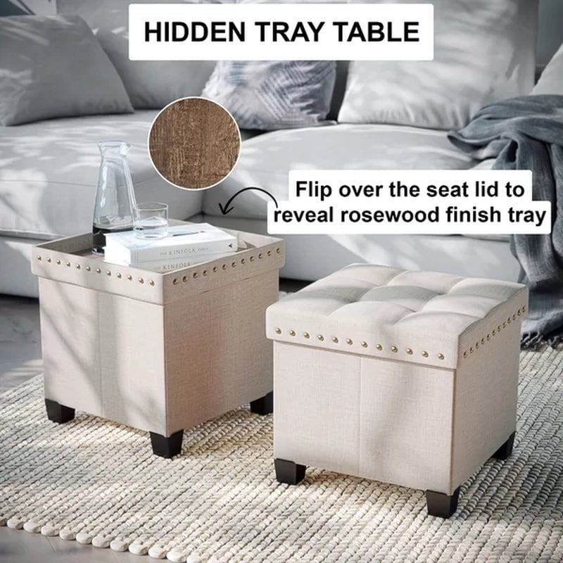 Revell Upholstered Ottoman