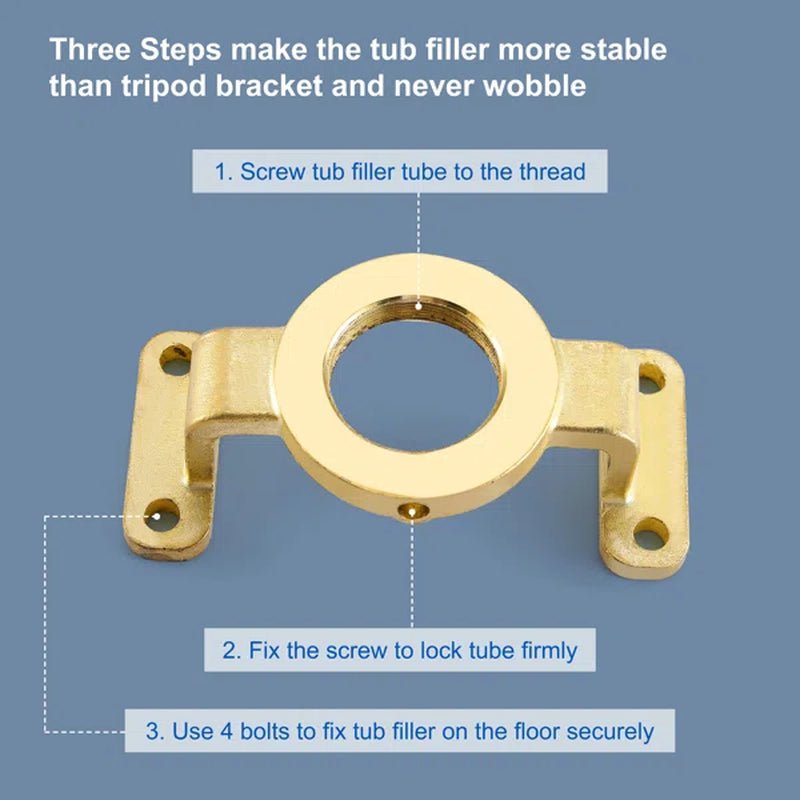 Single Handle Floor Mounted Freestanding Tub Filler with Handheld Shower