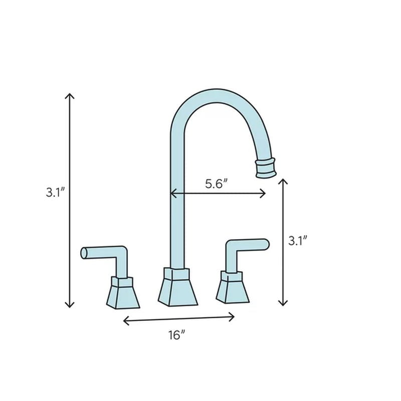 English Country Widespread Faucet 2-Handle Bathroom Faucet with Drain Assembly