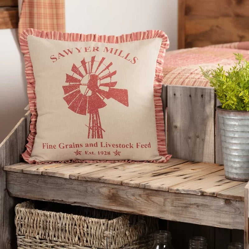 Surikova Ruffled Throw Pillow