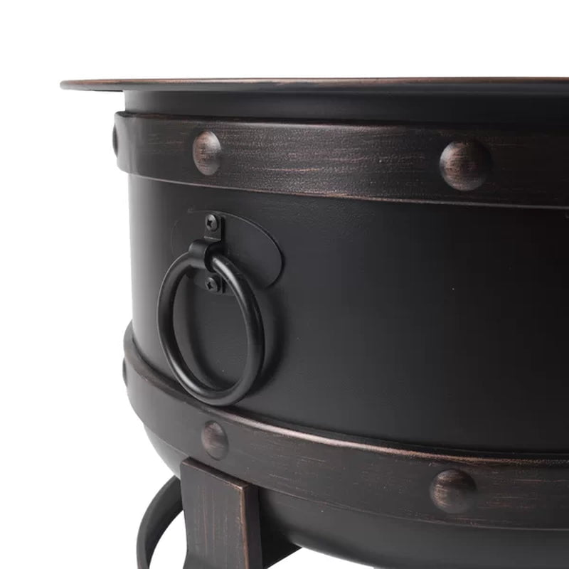 Trollinger 24.8'' H X 27.17'' W Steel Wood Burning Outdoor Fire Pit