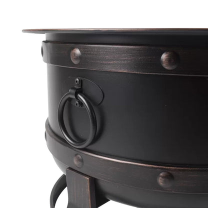 Trollinger 24.8'' H X 27.17'' W Steel Wood Burning Outdoor Fire Pit