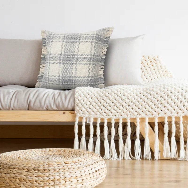 Basharat Fringed Throw Pillow