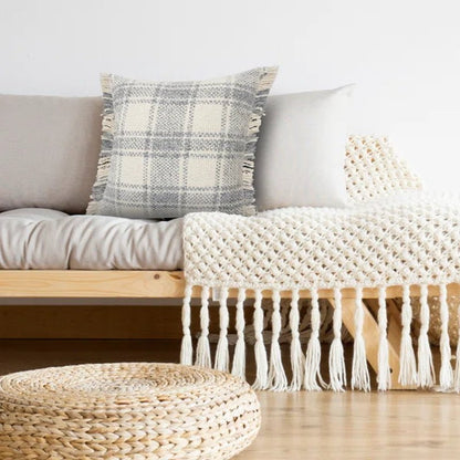 Basharat Fringed Throw Pillow