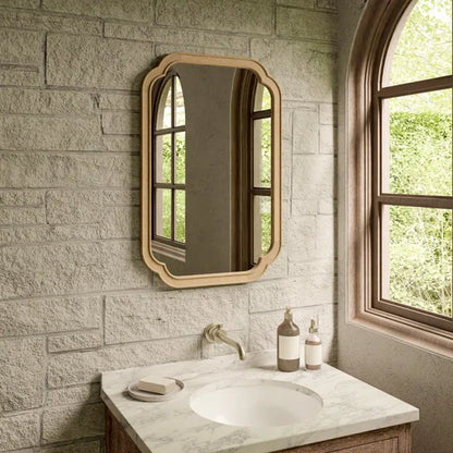 Rectangle Wood Wall Mirror