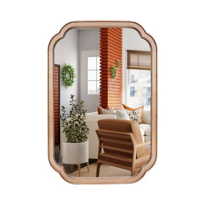 Rectangle Wood Wall Mirror