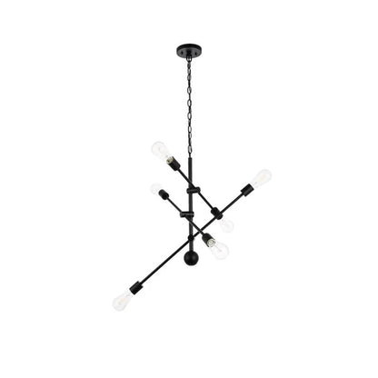 Signorelli 6 - Light Dimmable Sputnik Modern Linear Chandelier