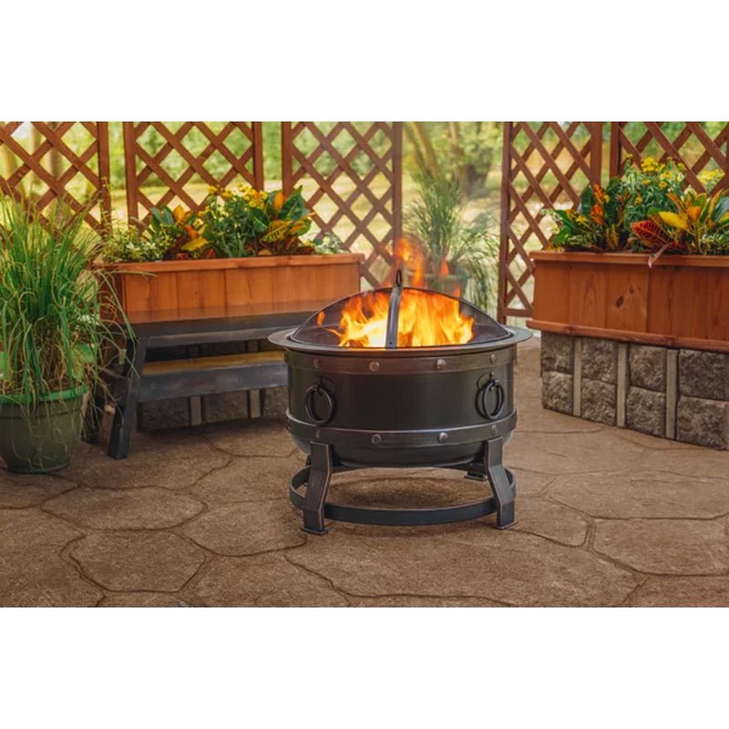 Trollinger 24.8'' H X 27.17'' W Steel Wood Burning Outdoor Fire Pit