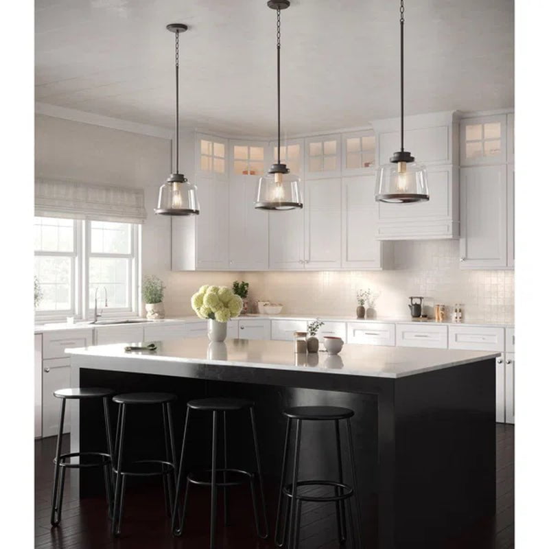 Lupe 1 - Light Single Schoolhouse Pendant