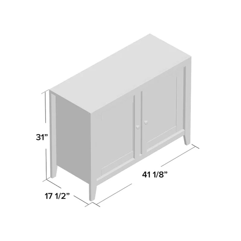Orelia 30.984'' Tall 2 - Door Accent Cabinet