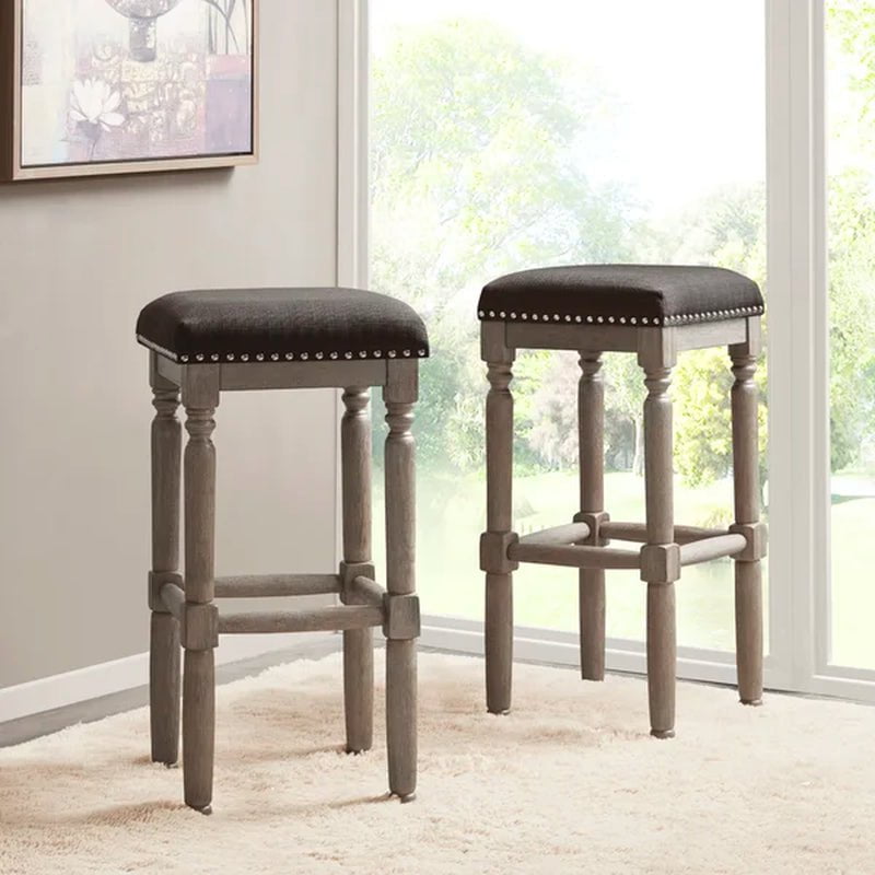 Lindell Nailhead Counter & Bar Stool