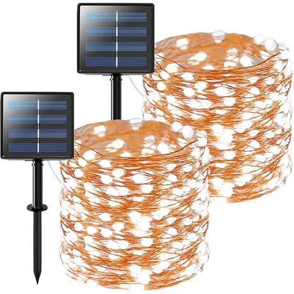 Bik 886.4'' Outdoor LED Solar Powered 200 - Bulb Fairy String Light