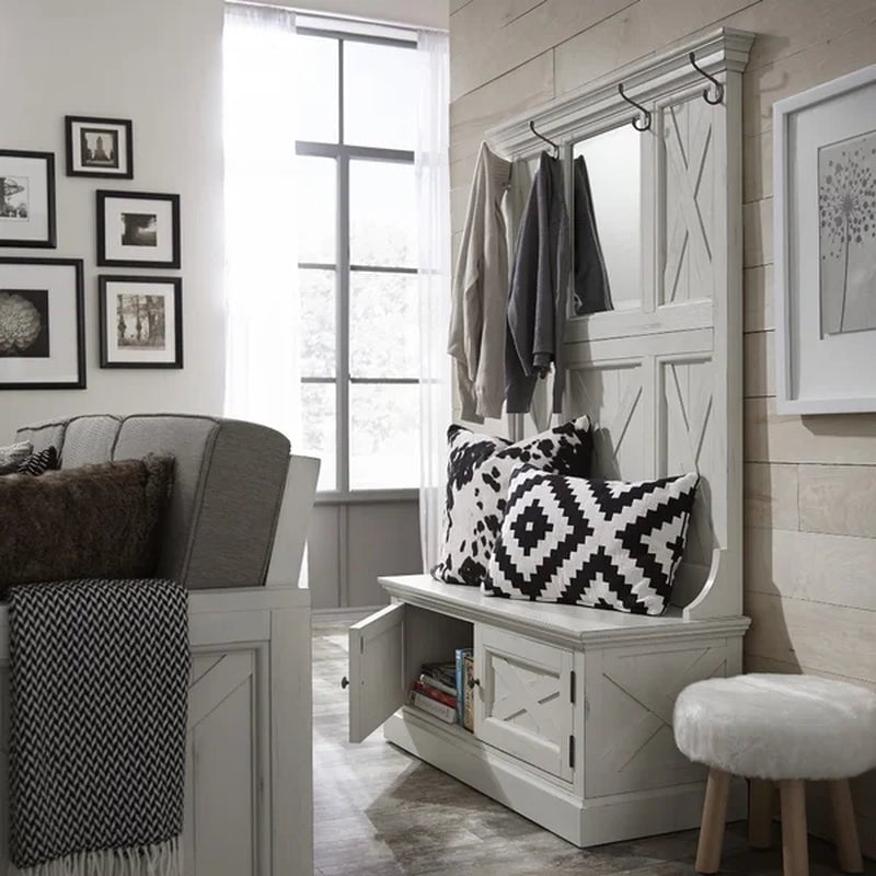Lana 45'' Wide Hall Tree with Bench