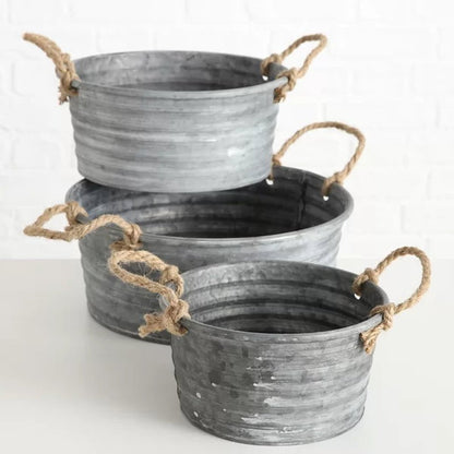 Sorensen 3-Piece Zinc Pot Planter Set