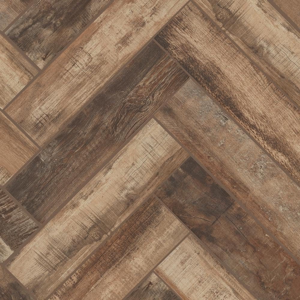 Wind River Beige 6 In. X 24 In. Porcelain Floor and Wall Tile (14 Sq. Ft. / Case)
