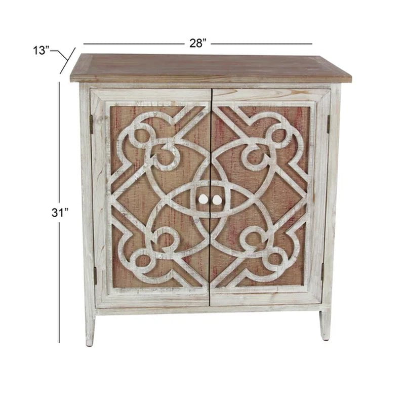 Czarnecki 31'' Tall Solid Wood Accent Cabinet