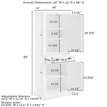 Crinole 68" Kitchen Pantry