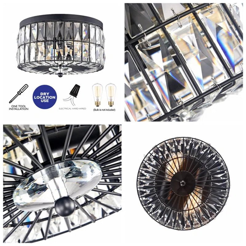 Paloma Crystal Flush Mount