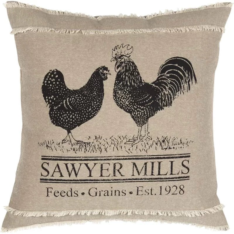 Surikova Fringed Throw Pillow