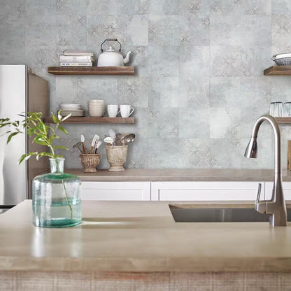 Universal Terracotta 3 MIL X 12 In. W X 12 In. L Peel and Stick Water Resistant Vinyl Tile Flooring (30 Sqft/Case)