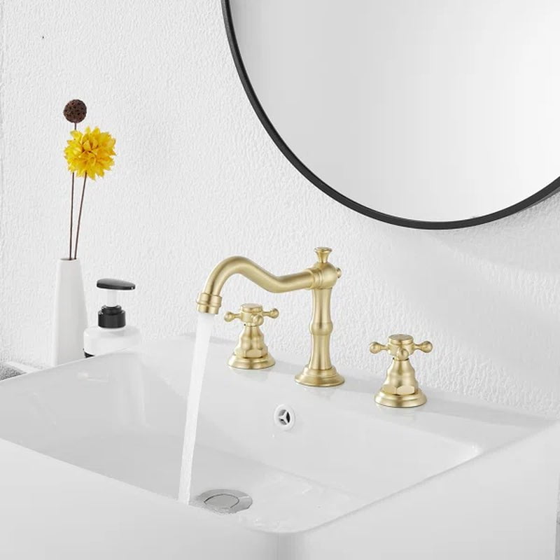 Widespread Faucet 2-Handle Bathroom Faucet with Drain Assembly