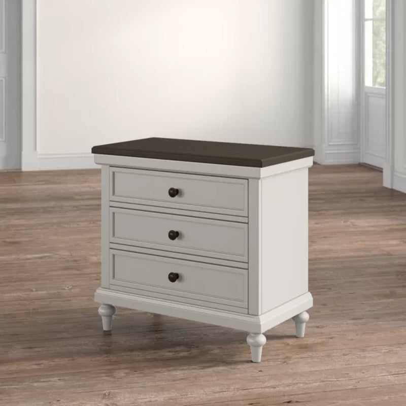 Carol Solid Wood Nightstand