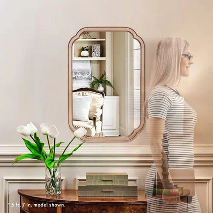 Rectangle Wood Wall Mirror
