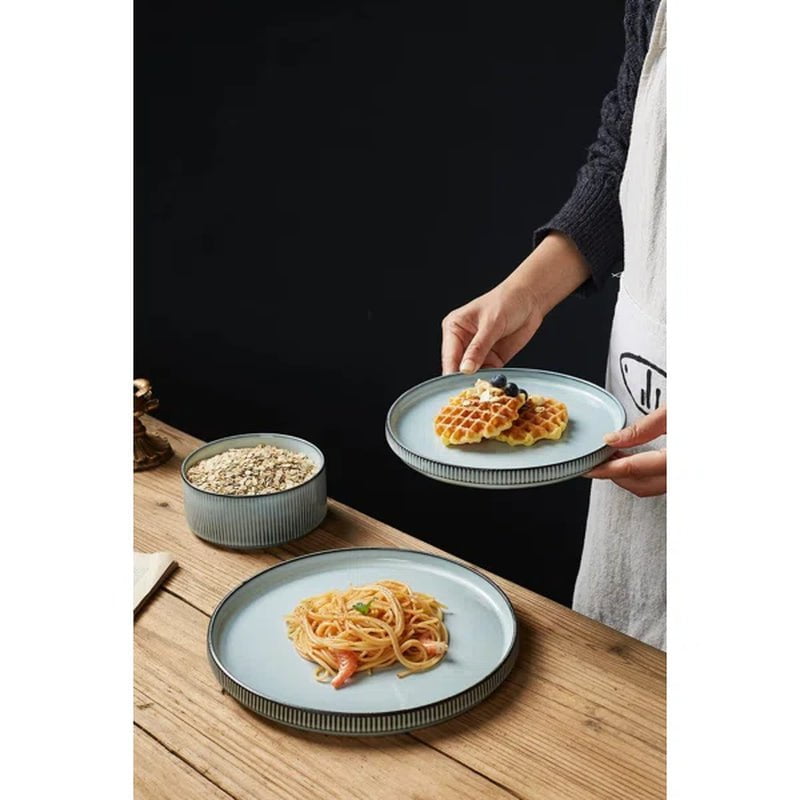 Paytan Stoneware Dinnerware Set - Service for 4