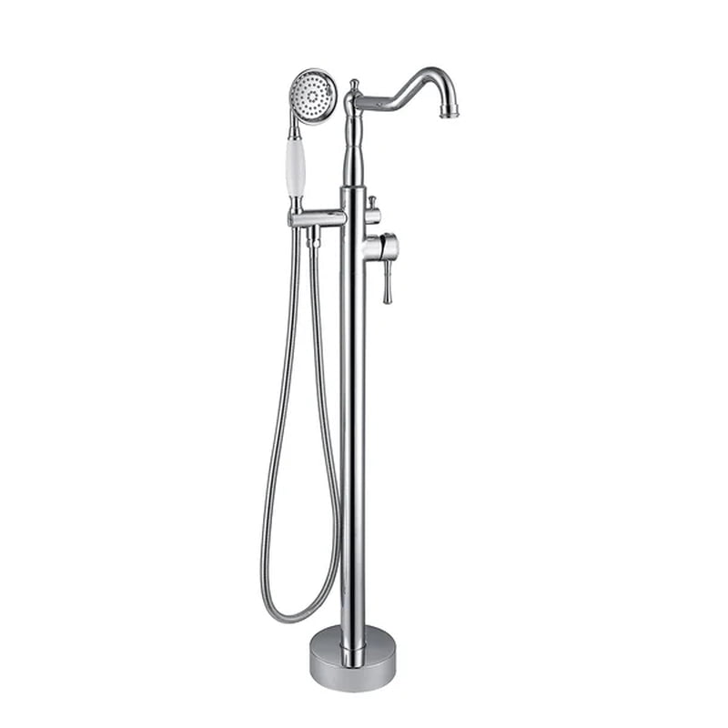 Double Handle Floor Mounted Freestanding Tub Filler