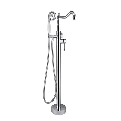 Double Handle Floor Mounted Freestanding Tub Filler