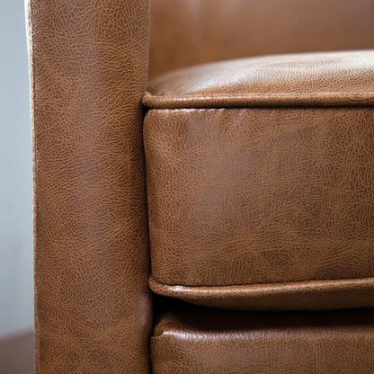 Kiersten Upholstered Swivel Barrel Chair
