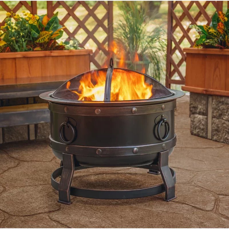 Trollinger 24.8'' H X 27.17'' W Steel Wood Burning Outdoor Fire Pit