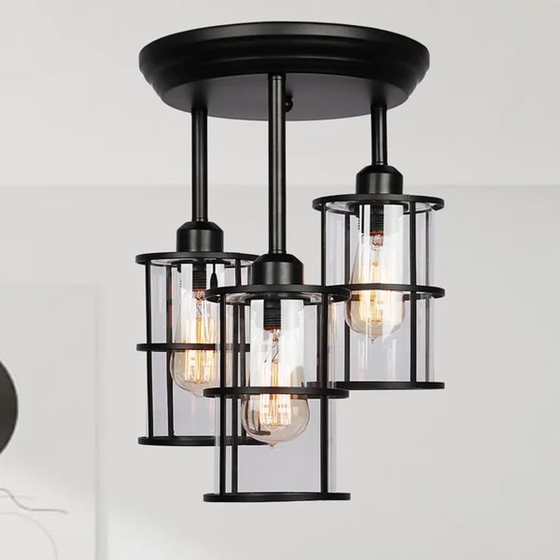 Ches 3 - Light Lantern Cylinder Chandelier