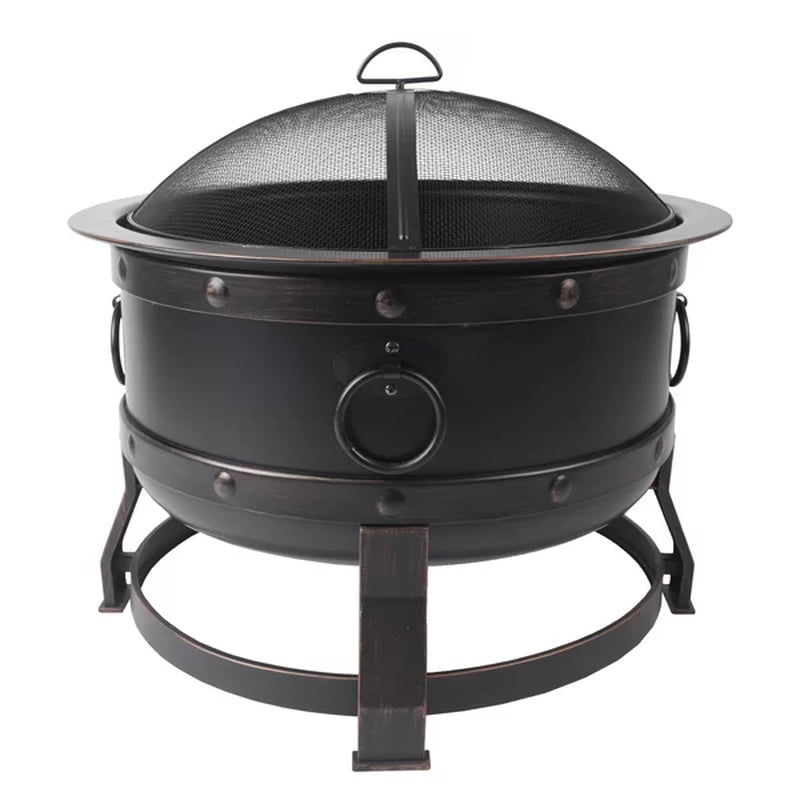 Trollinger 24.8'' H X 27.17'' W Steel Wood Burning Outdoor Fire Pit