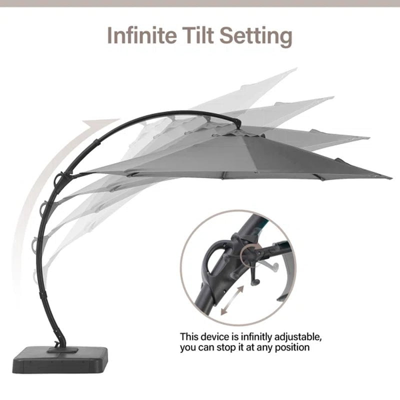 Ebonique 144'' Cantilever Umbrella