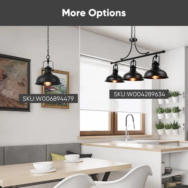 Waynetown 1 - Light Single Dome Pendant