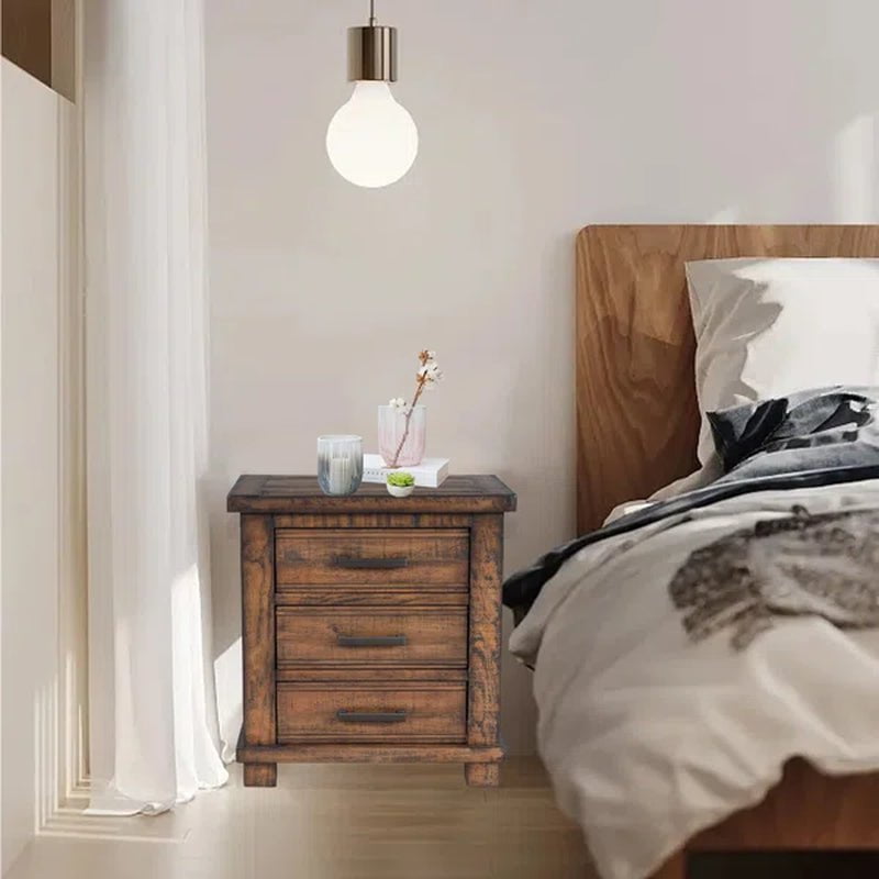 Shauntrelle Solid Wood Nightstand