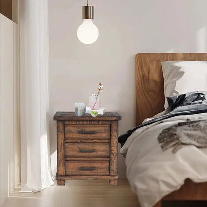 Shauntrelle Solid Wood Nightstand