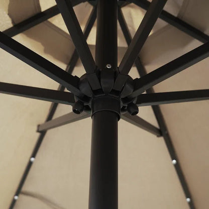 Franzius 8.86' Patio Market Umbrella with Solar Led Lights