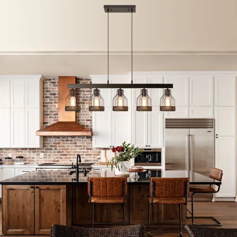Motofumi 5 - Light Dimmable Kitchen Island Square / Rectangle Chandelier