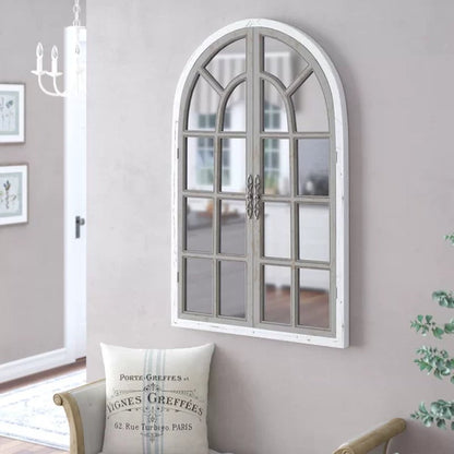 Mcclanahan Arch Solid Wood Wall Mirror
