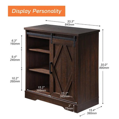Rangel 35.03'' Tall 1 - Door Accent Cabinet