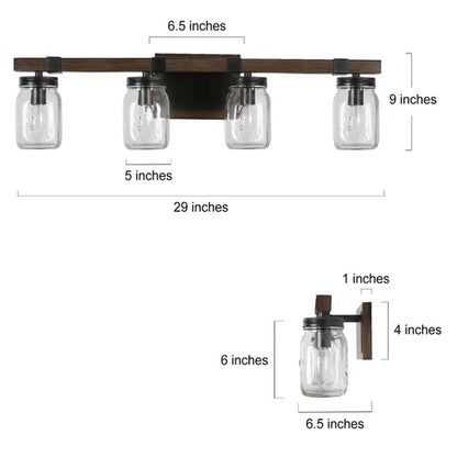 Hershi 4 - Light Dimmable Vanity Light