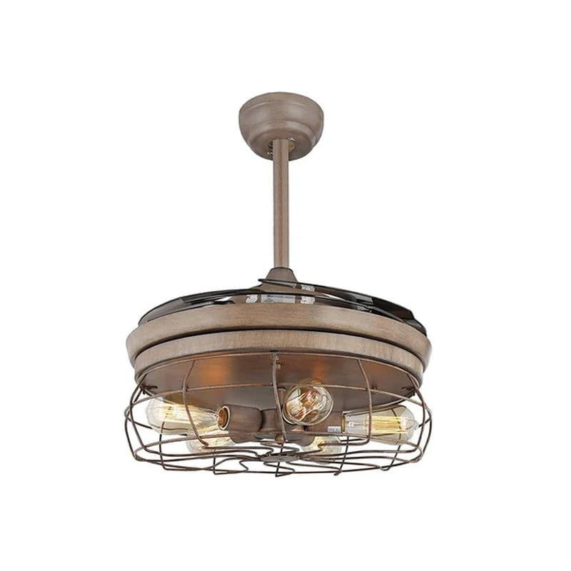 Esto 45'' Ceiling Retractable Blade Fan Lamp with Remote