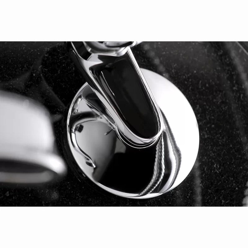 Kingston Triple Handle Wall Mounted Clawfoot Tub Faucet Trim with Diverter and Handshower
