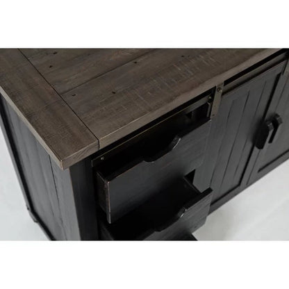 Westhoff 60'' Wide 6 Drawer Pine Solid Wood Credenza