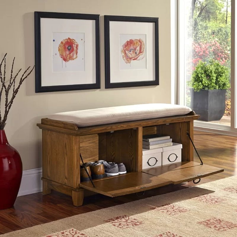Ferryhill Solid Wood Cabinet Storage Bench