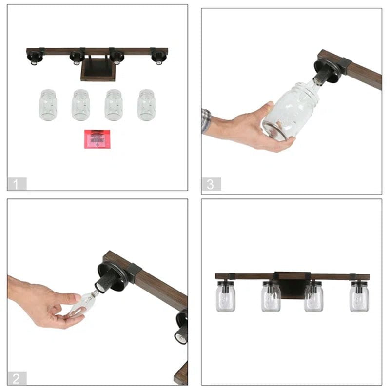 Hershi 4 - Light Dimmable Vanity Light