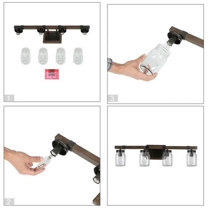 Hershi 4 - Light Dimmable Vanity Light