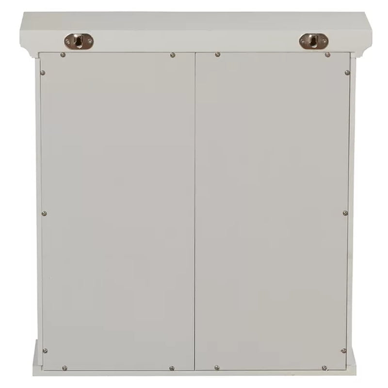 Bexley 18.75'' W 19'' H Surface Mount Framed Medicine Cabinet with Mirror Adjustable